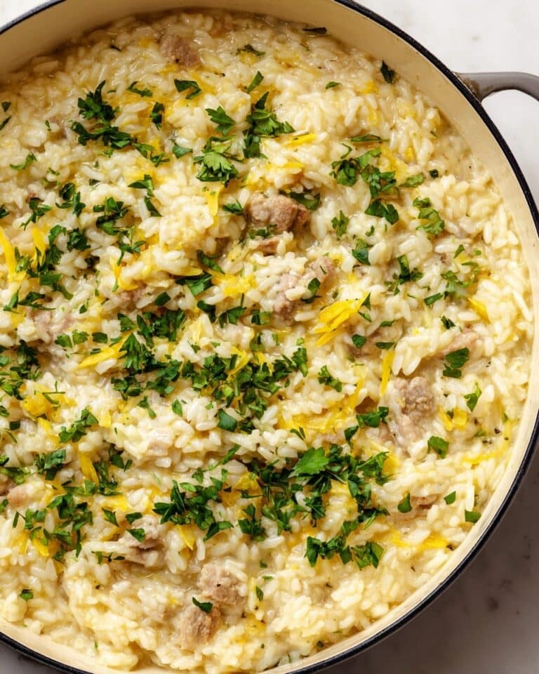 One Pot Feta Lemon Chicken Orzo Pasta Recipe
