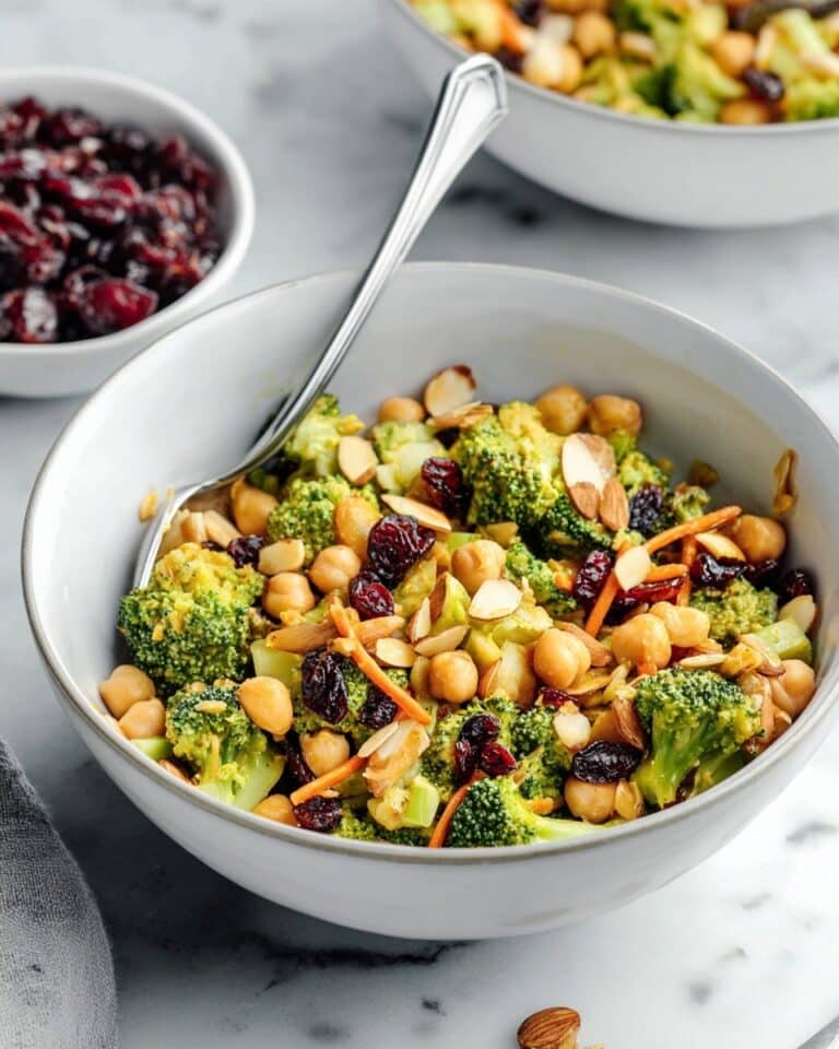 Vegan Curried Broccoli Chickpea Salad Recipe
