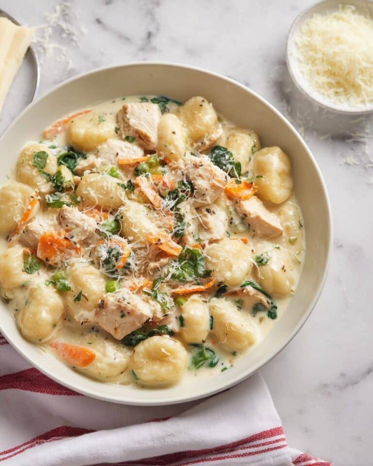 Creamy Chicken Gnocchi Soup with Vegetables Recipe