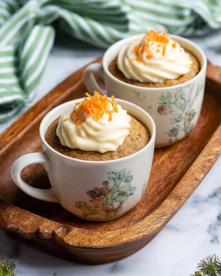 3 Minute Carrot Cake in a Mug Recipe