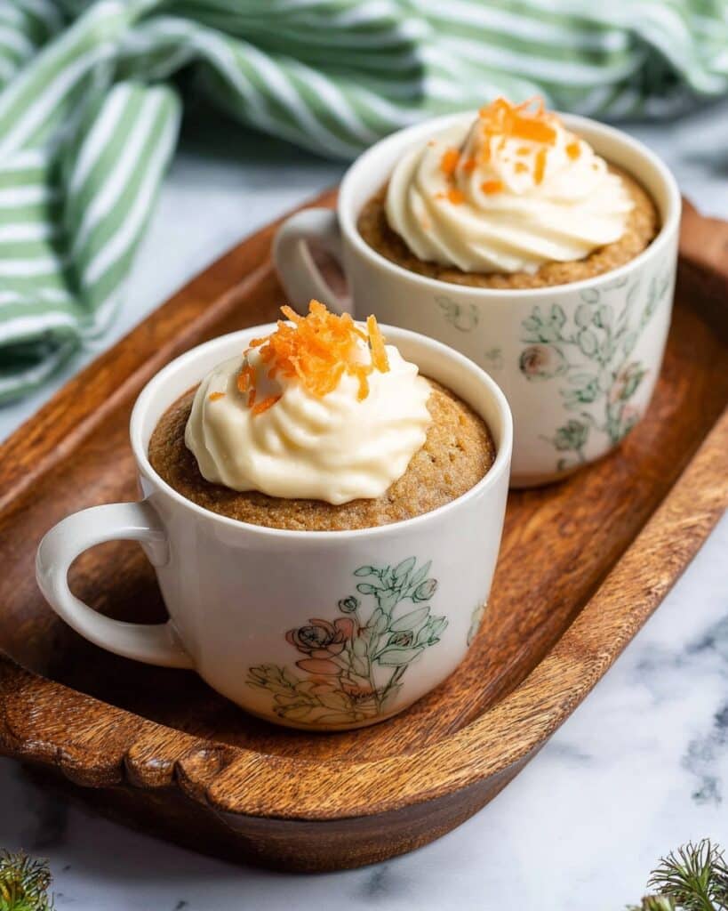 3 Minute Carrot Cake in a Mug Recipe