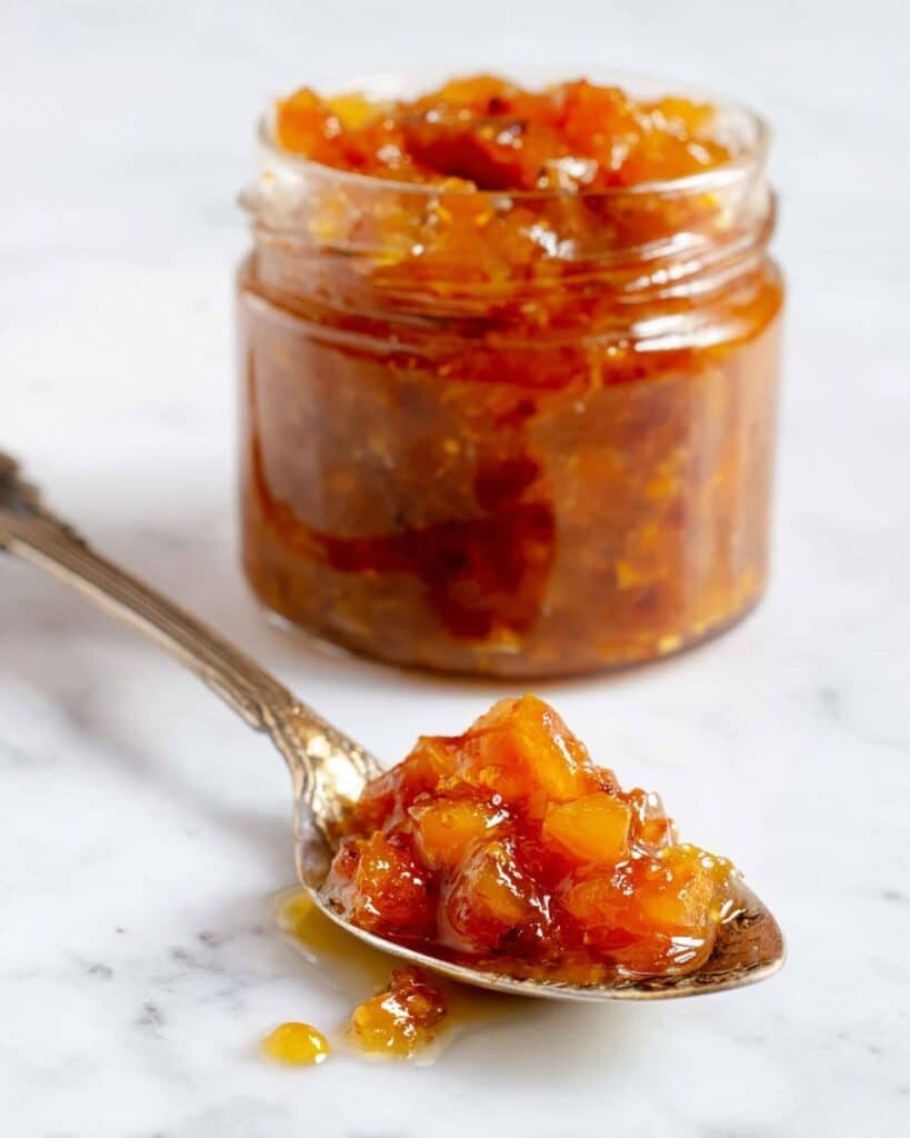 Spiced Fresh Peach Chutney Recipe
