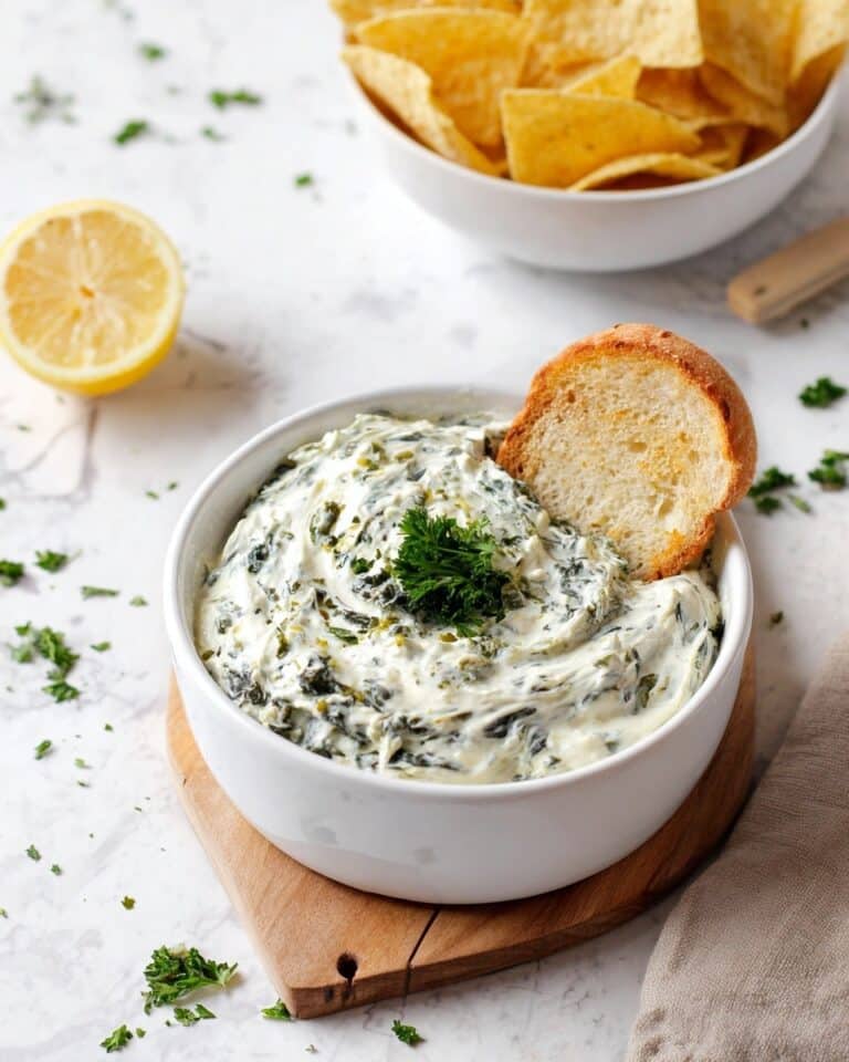 Baked Kale & Artichoke Dip with Greek Yogurt Recipe