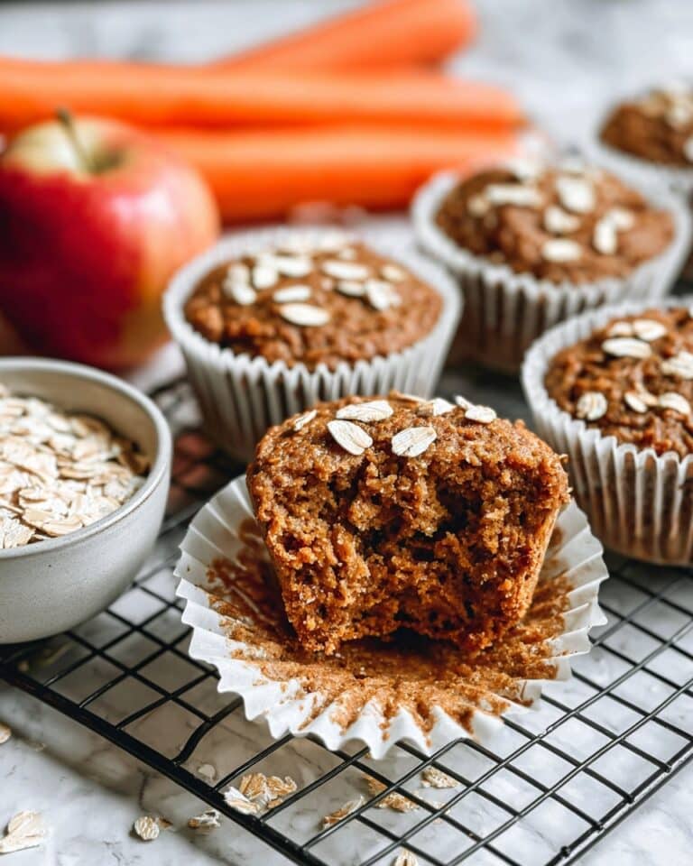 Carrot Apple Oat Vegan Muffins Recipe