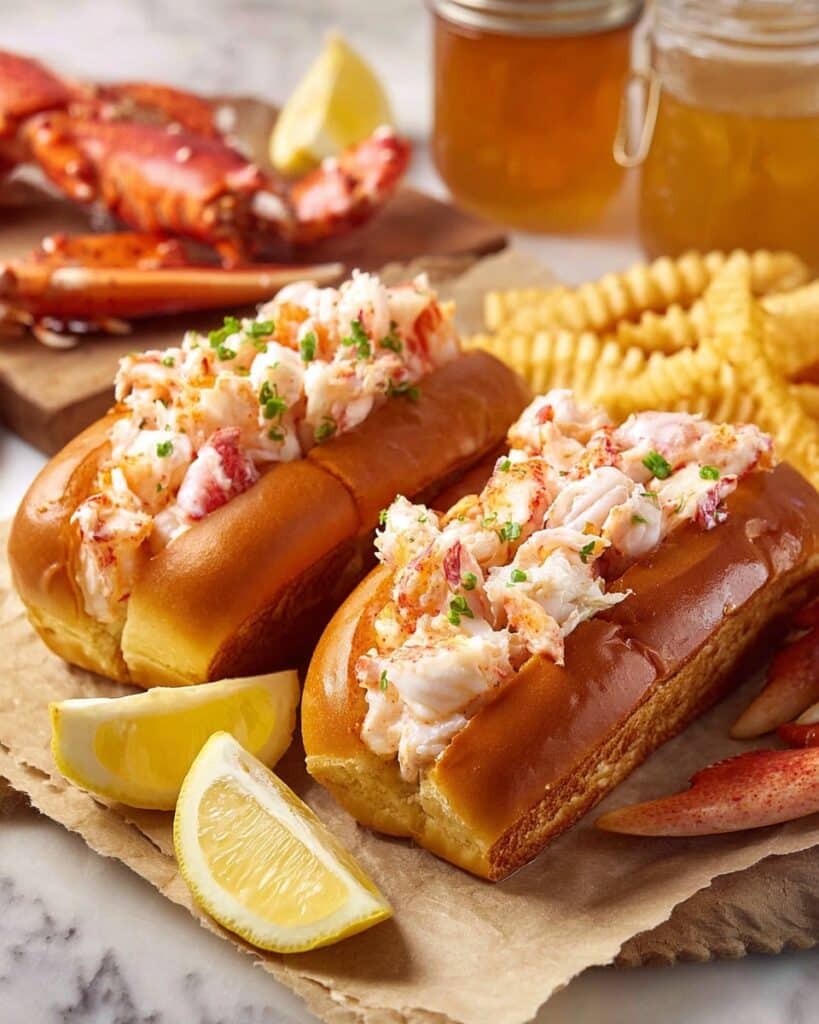 Classic Lobster Rolls with Fresh Lemon and Chives Recipe