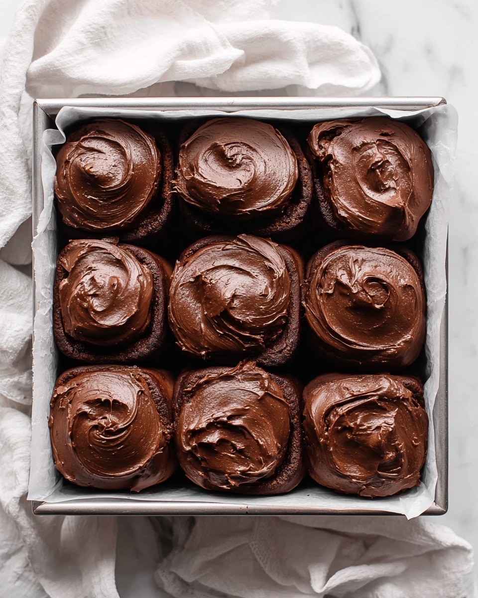 Chocolate Cinnamon Rolls with Cream Cheese Frosting Recipe