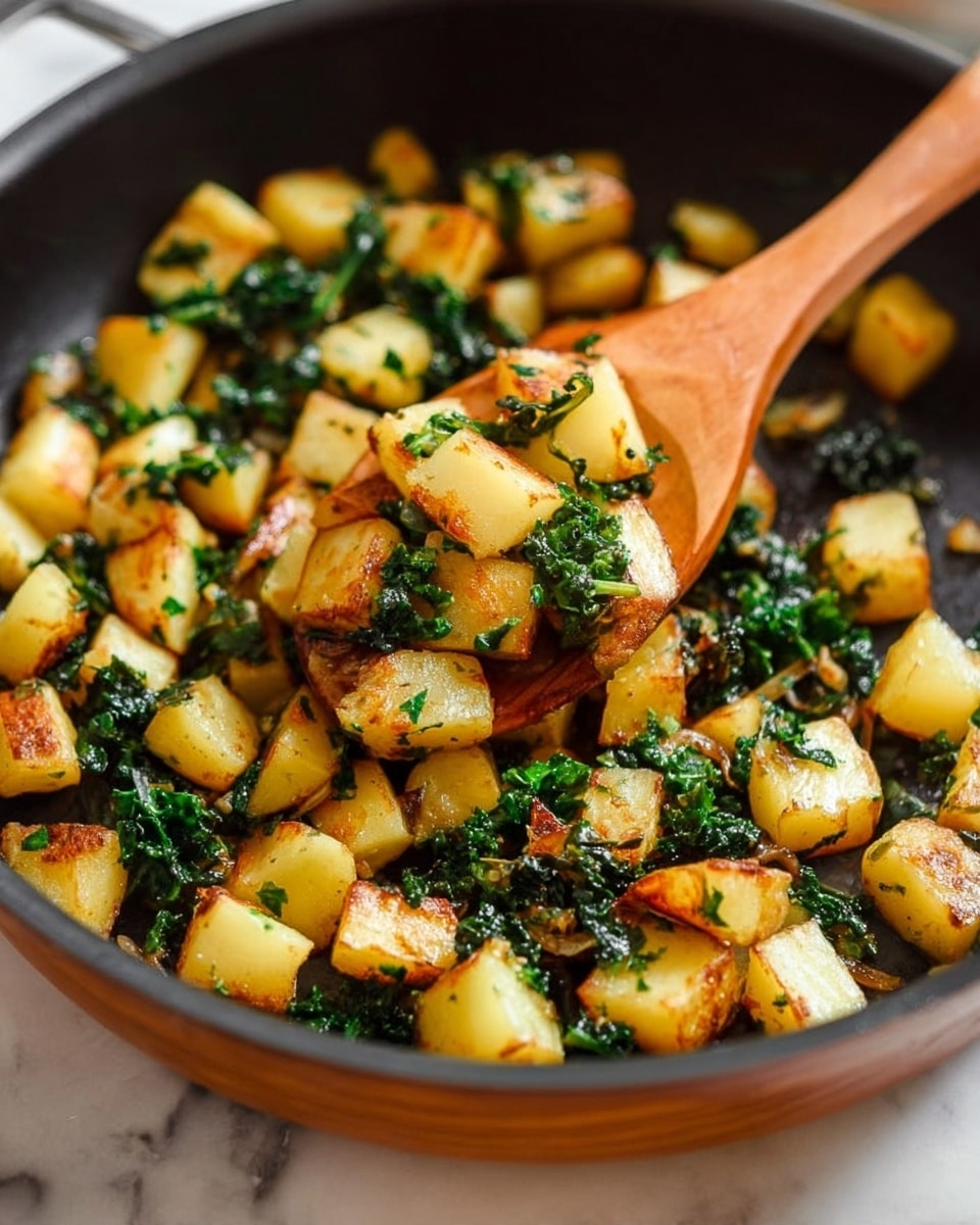 Tender Potatoes with Garlicky Swiss Chard Recipe
