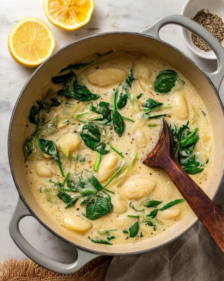 Vegan Spinach Artichoke Gnocchi Soup Recipe