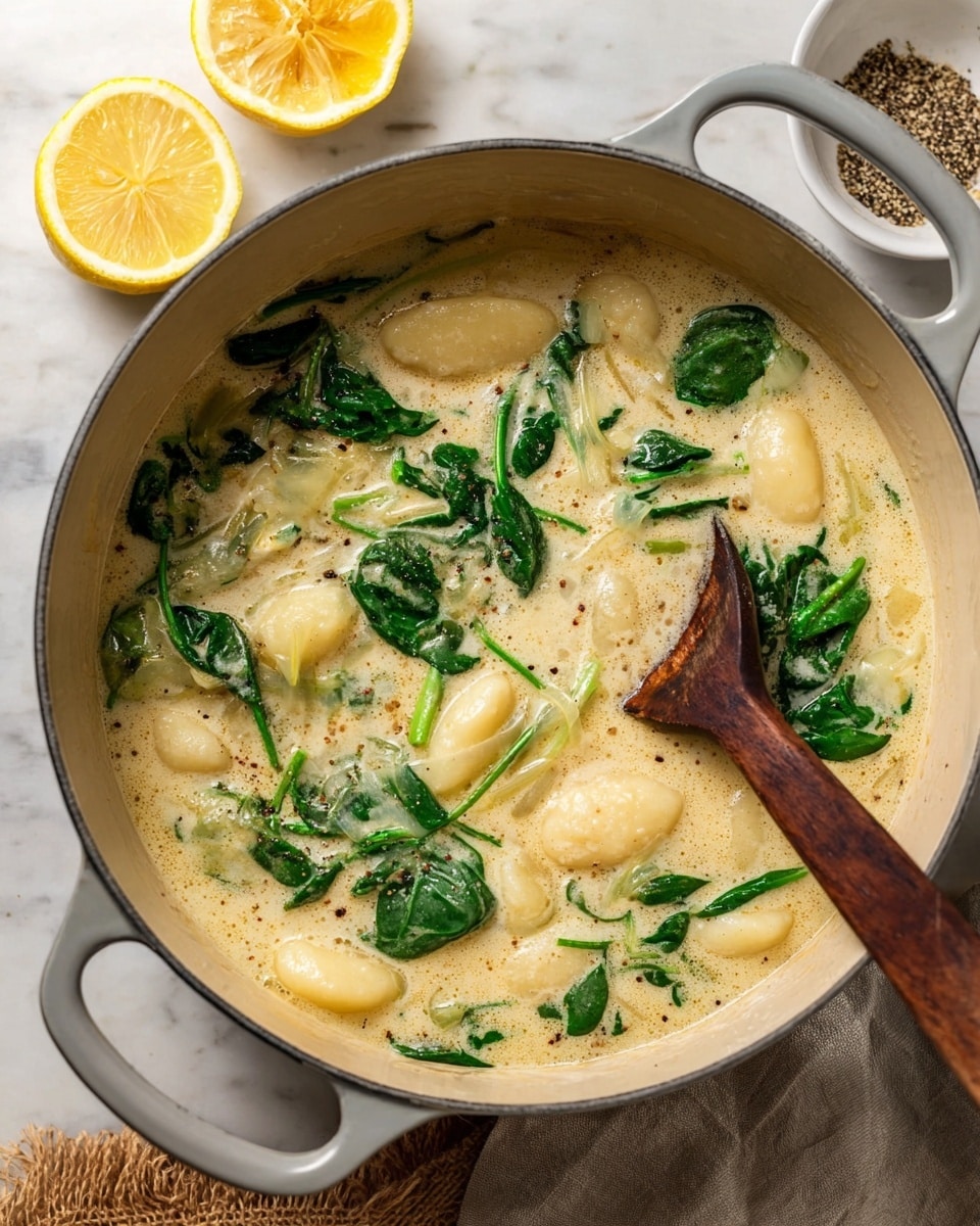 Vegan Spinach Artichoke Gnocchi Soup Recipe