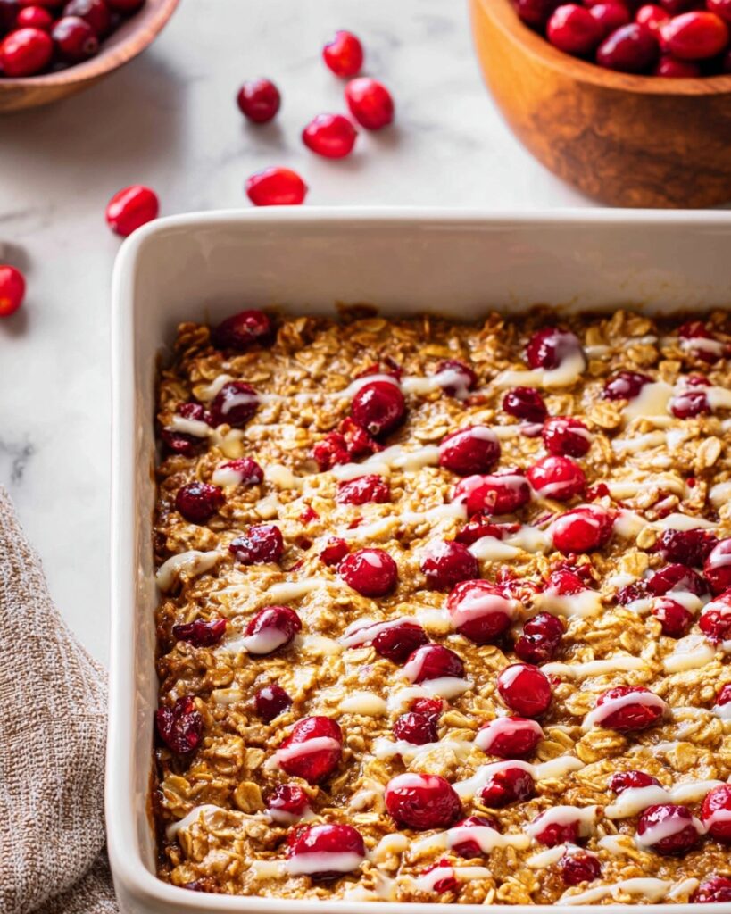 Cranberry Orange Baked Oatmeal Recipe