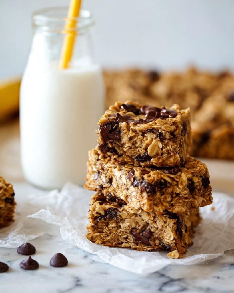 Peanut Butter Banana Oatmeal Bars Recipe