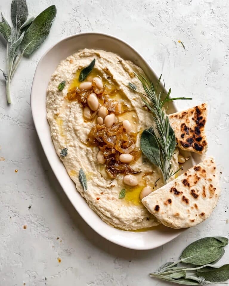 Caramelized Onion White Bean Dip Recipe