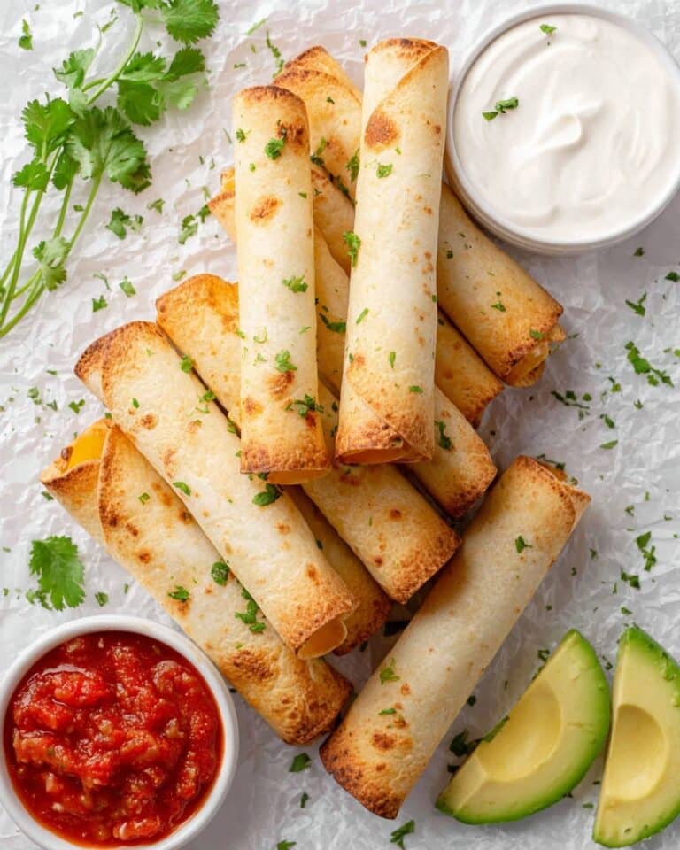Baked Chicken Taquitos Recipe