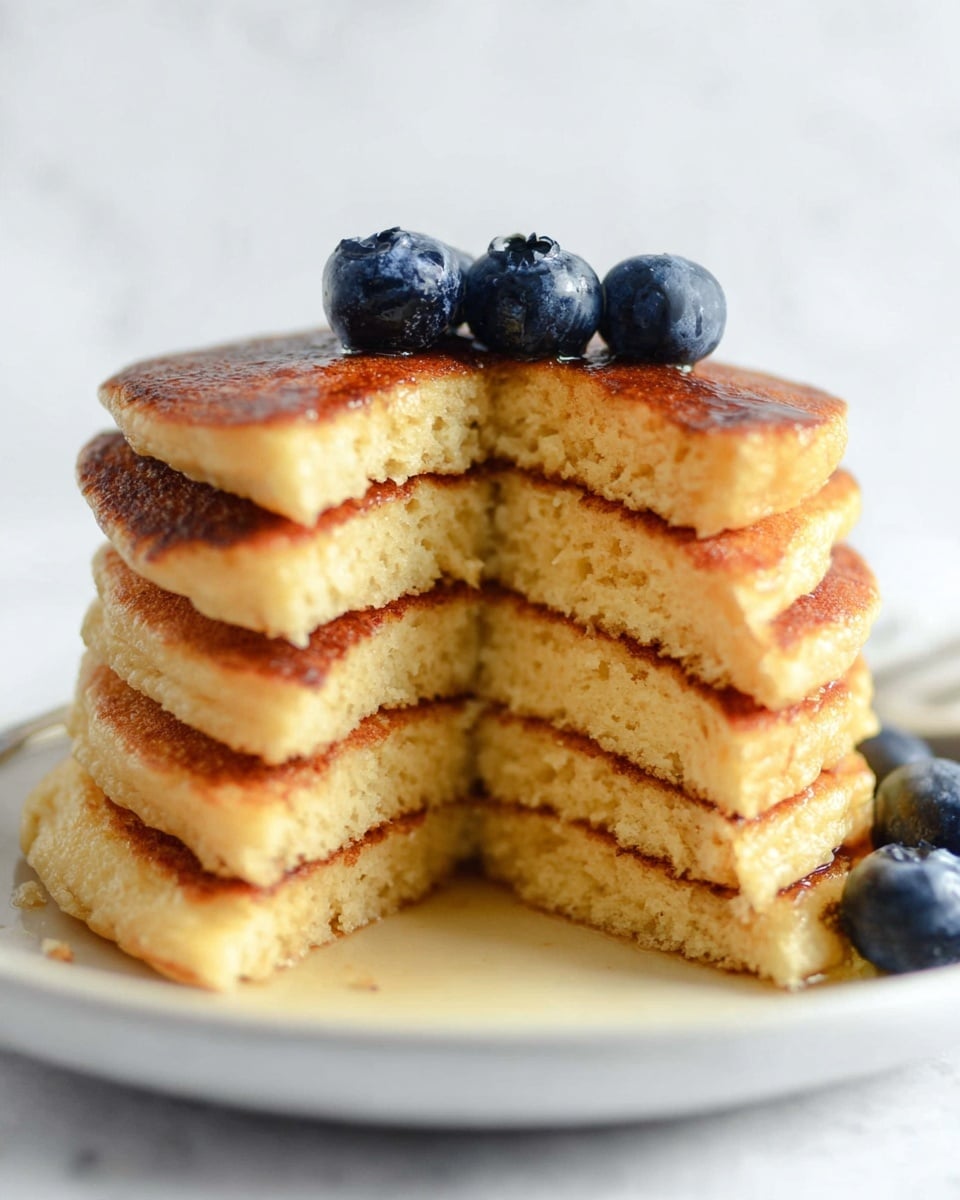 Chickpea Flour Pancakes with Vanilla, Cinnamon, and Maple Syrup Recipe
