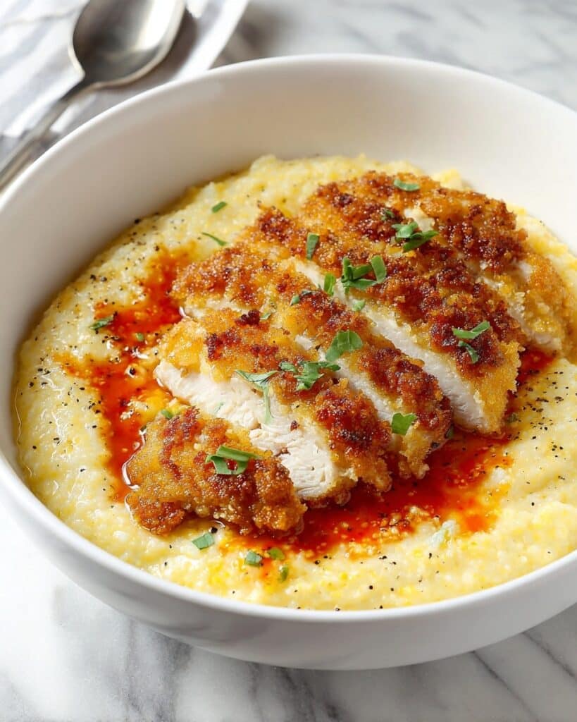 Cajun Chicken with Cheesy Grits Recipe