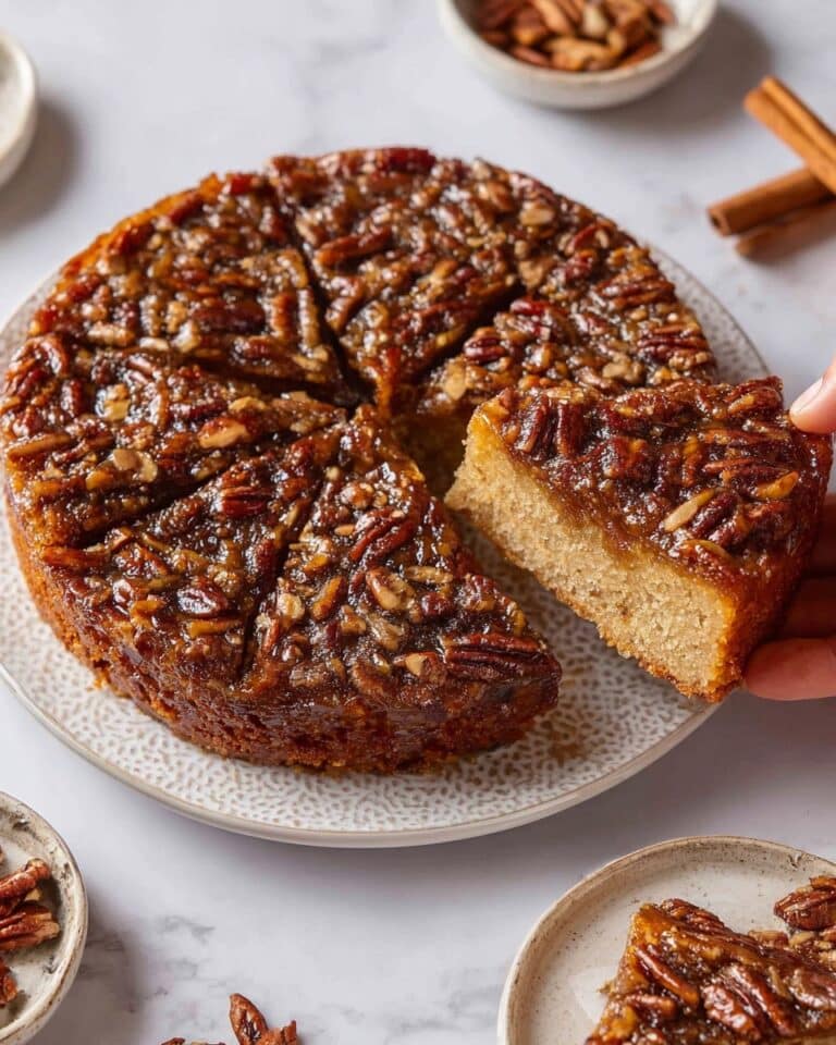Vegan Pecan Upside Down Cake Recipe