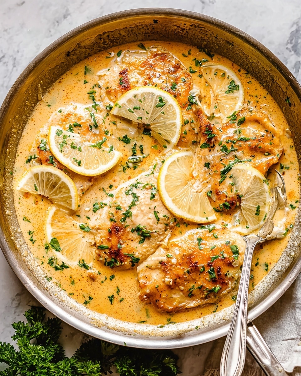 Pan Fried Tilapia with Lemon Cream Sauce Recipe