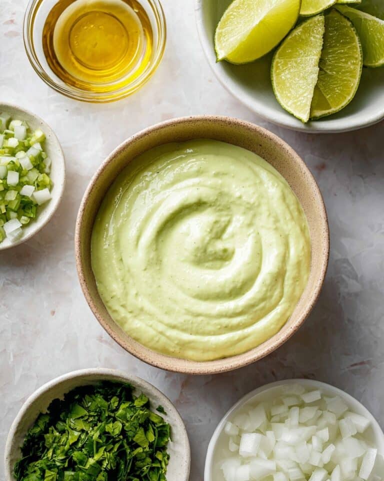 The Creamiest Avocado Crema for Tacos, Salads, & More Recipe
