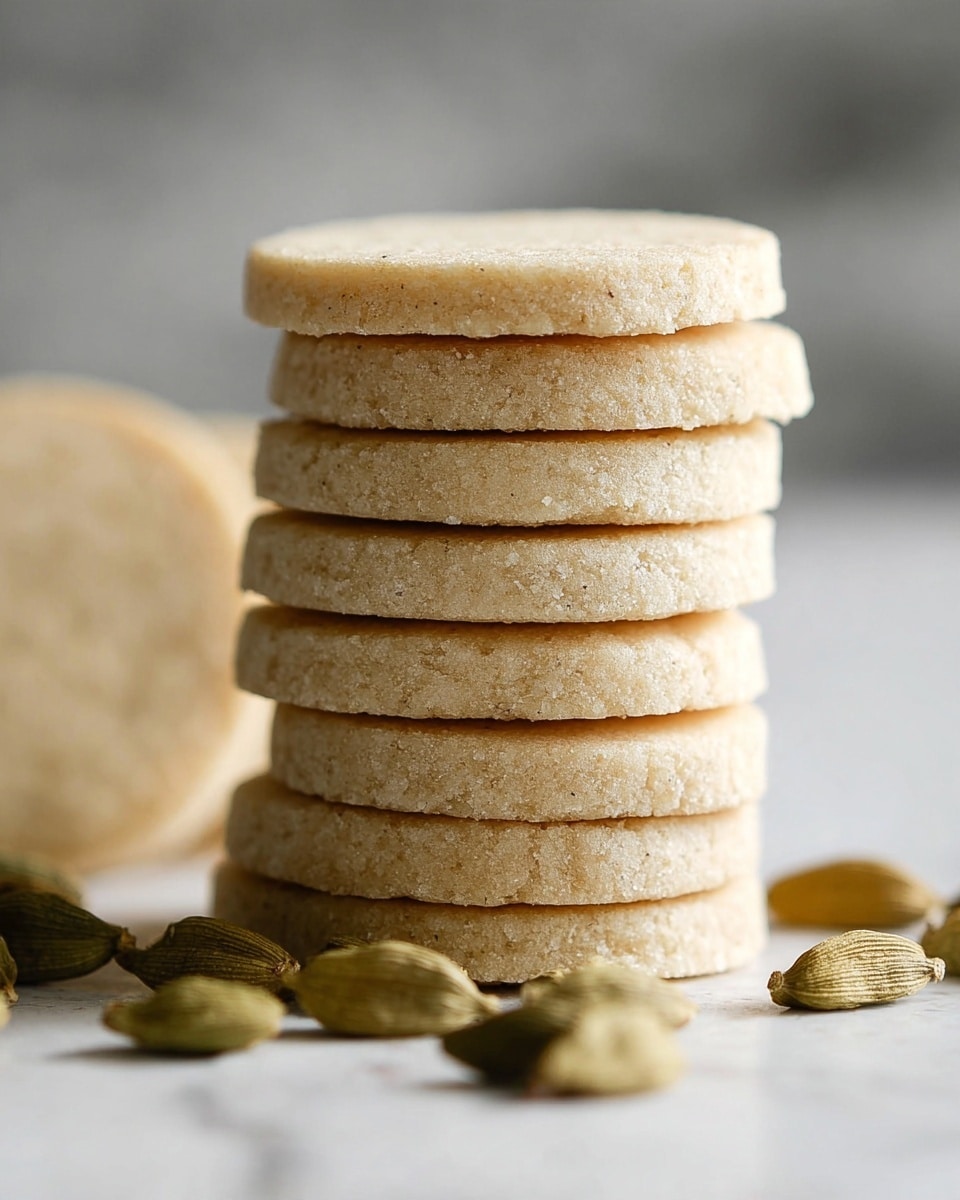 Cardamom Shortbread Cookies with Matcha or Dark Chocolate Dip Recipe