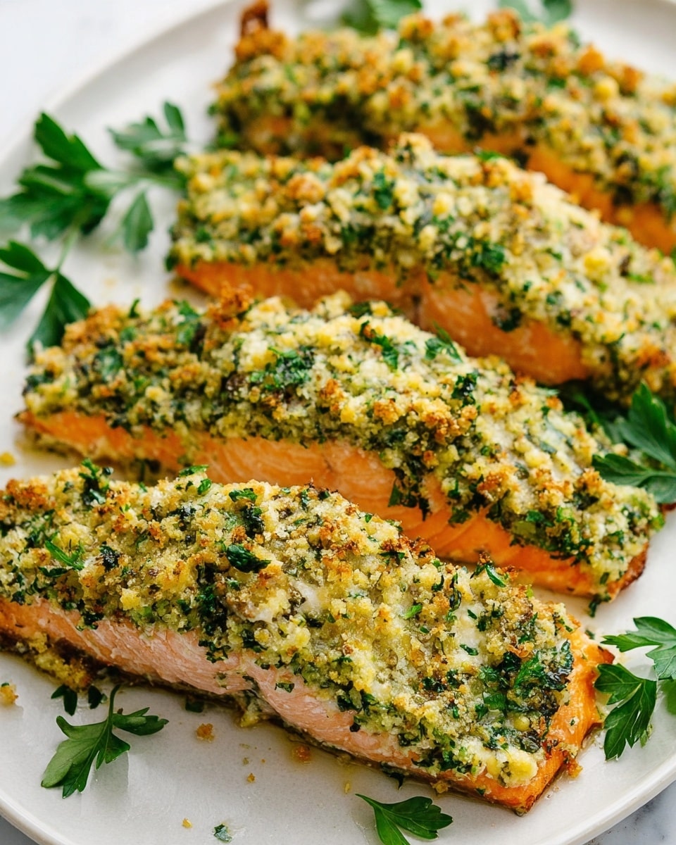 Baked Parmesan Garlic Herb Salmon in Foil Recipe