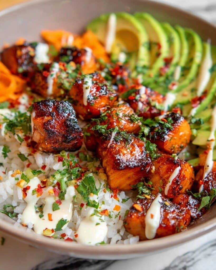 Chili Lime Salmon Bowls Recipe