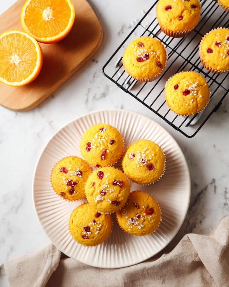 Whole Orange Greek Yogurt Muffins with Cranberries Recipe