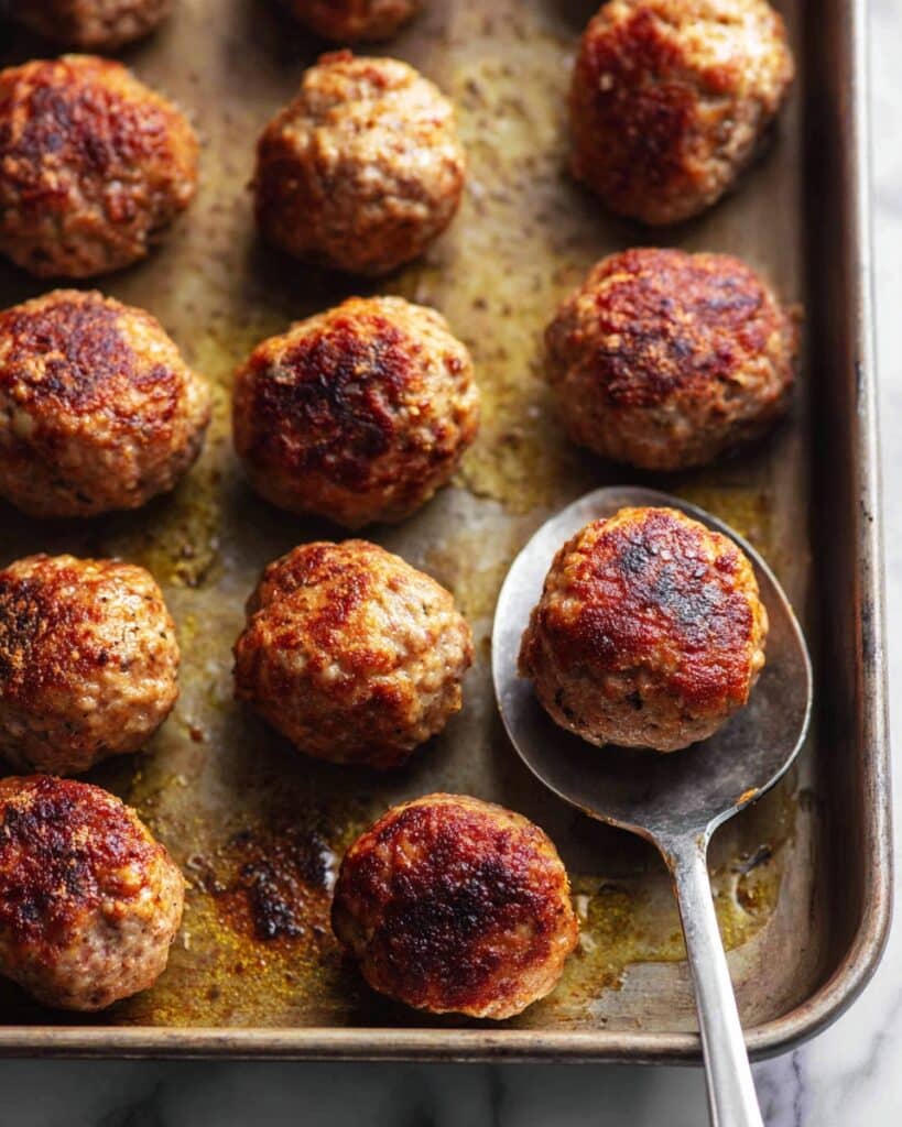 Baked Chicken Meatballs Recipe