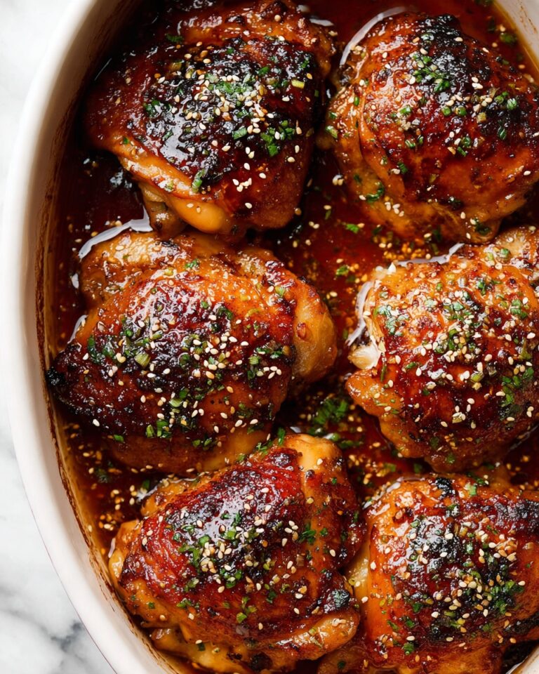 Honey Garlic Baked Chicken Thighs Recipe