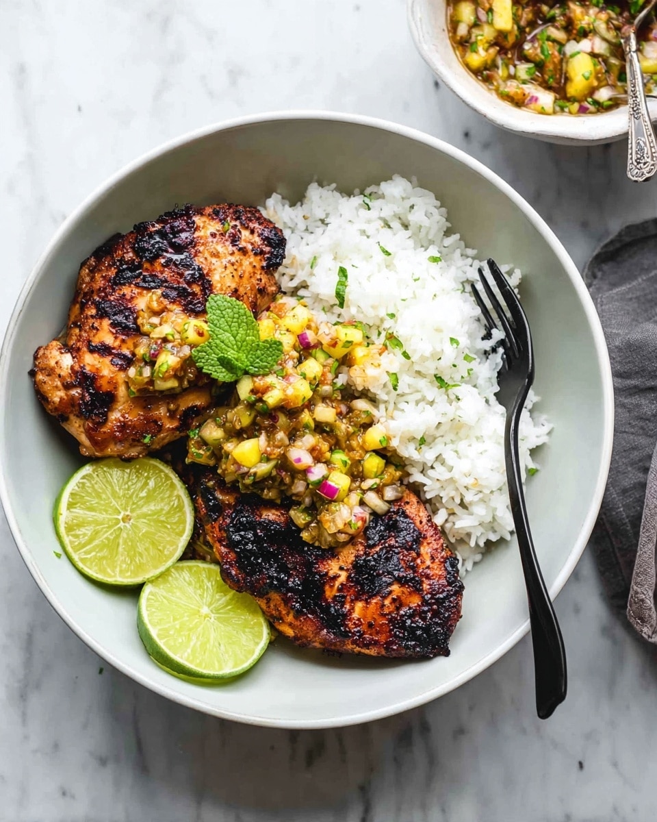 Caribbean Jerk Chicken with Pineapple Salsa Recipe
