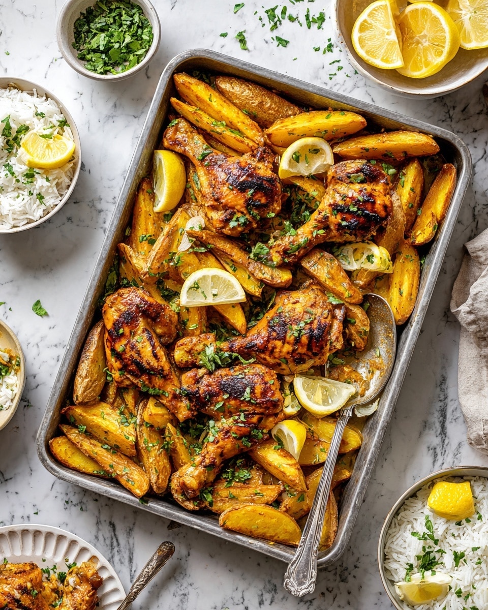 Middle Eastern Roasted Chicken & Potatoes Recipe
