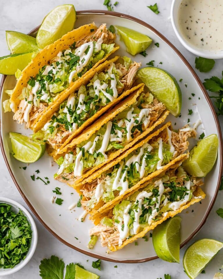 4 Ingredient Chicken Caesar Salad Tacos Recipe